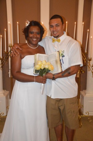Victoria & Ervin Lawson were married in Myrtle Beach, SC at Wedding Chapel by the Sea. 